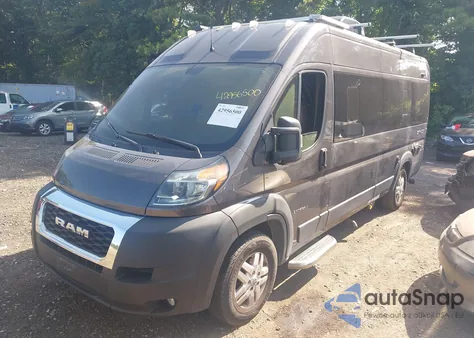 2021 Ram Promaster 3500 Window Van High Roof 159 Wb Ext из США, поврежденный, VIN 3C6MRVUG8ME557688